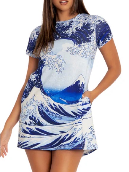 Great Wave Swing Tee Dress
